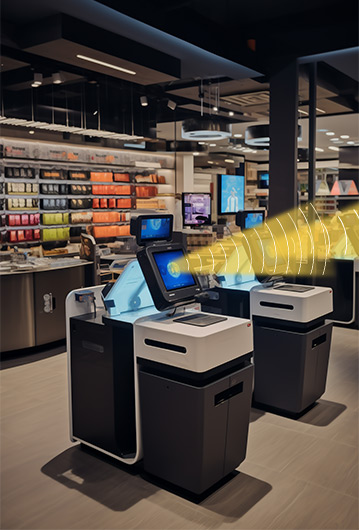 自助收銀機集成定向聲音響