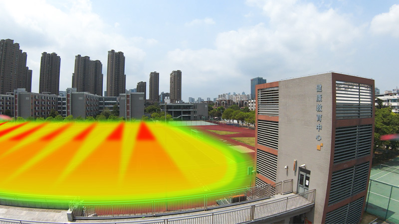 室外定向音柱：為學校操場打造精準聲環境，不擾民！