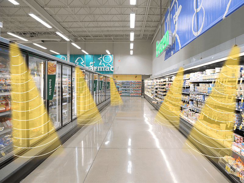 超聲定向音箱,音區(qū)獨立示意圖