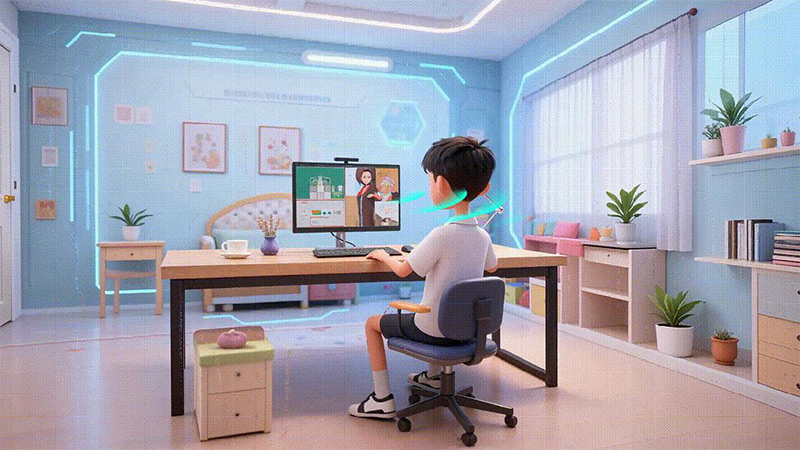 智慧課堂中的聚音屏，定向發聲